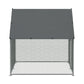 Dellonda 3x2x2m Walk-In Chicken Run, Galvanized Steel, Roof Cover, PVC Coated Chicken Wire DG278