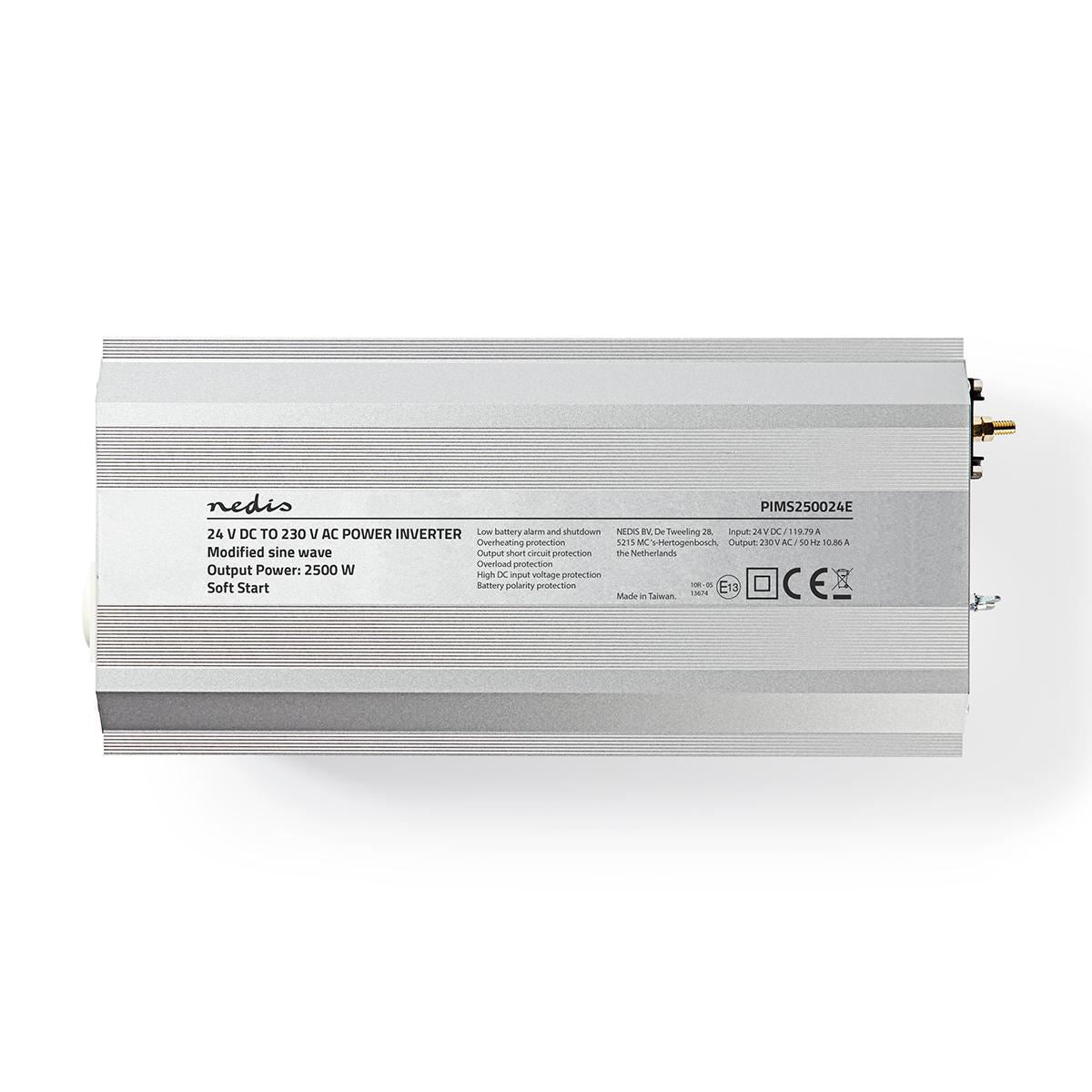 Nedis EU Power Inverter Modified Sine Wave Input 24 VDC ouput 2x 230v Peak 5000W