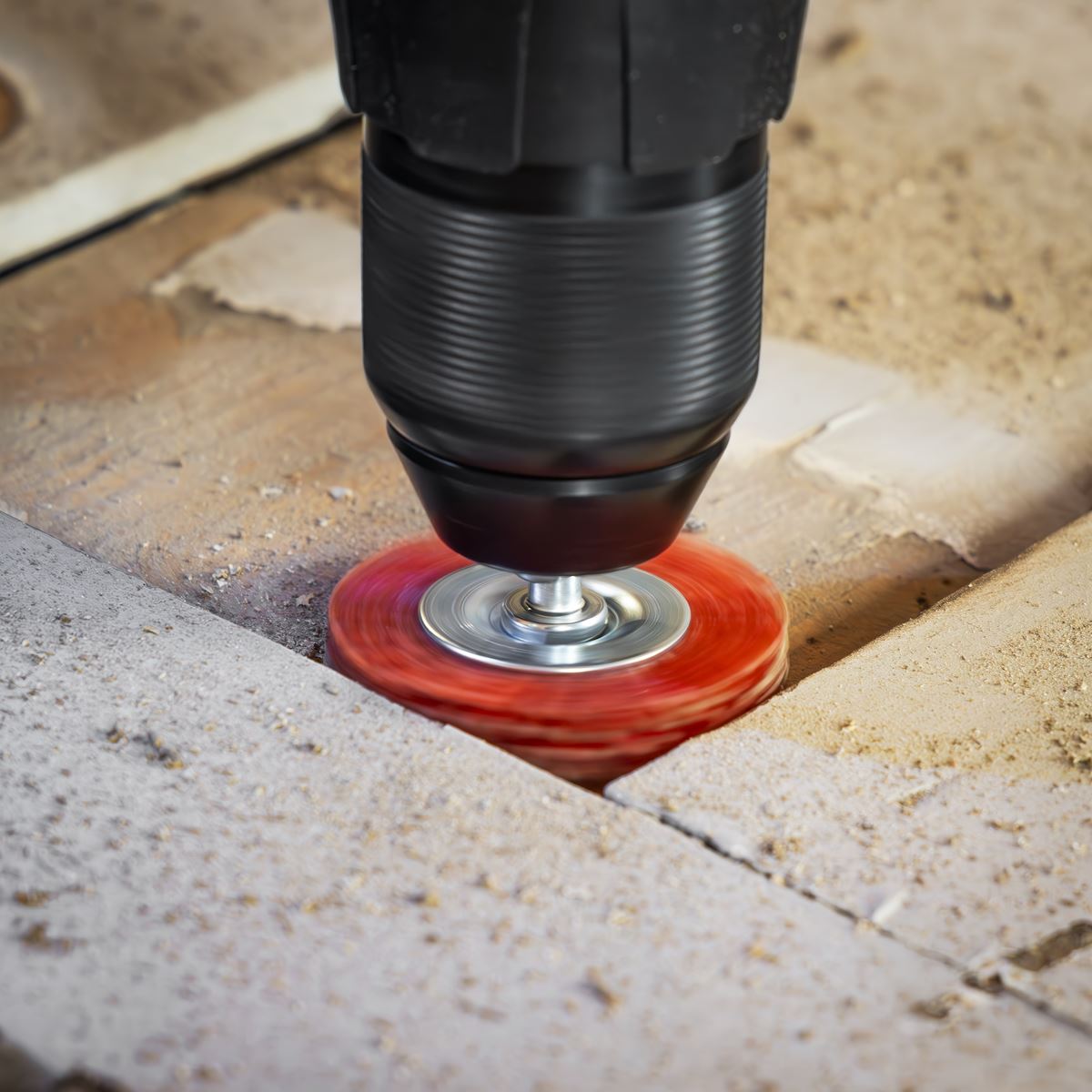 Sealey 50mm Nylon Filament Circular Brush with 6mm Shaft NFBC50