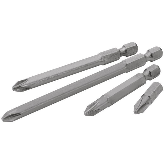Draper No.1 1/4" Hex Cross Slot Insert Bit 50mm Long x 2 50CS/2 (10495)