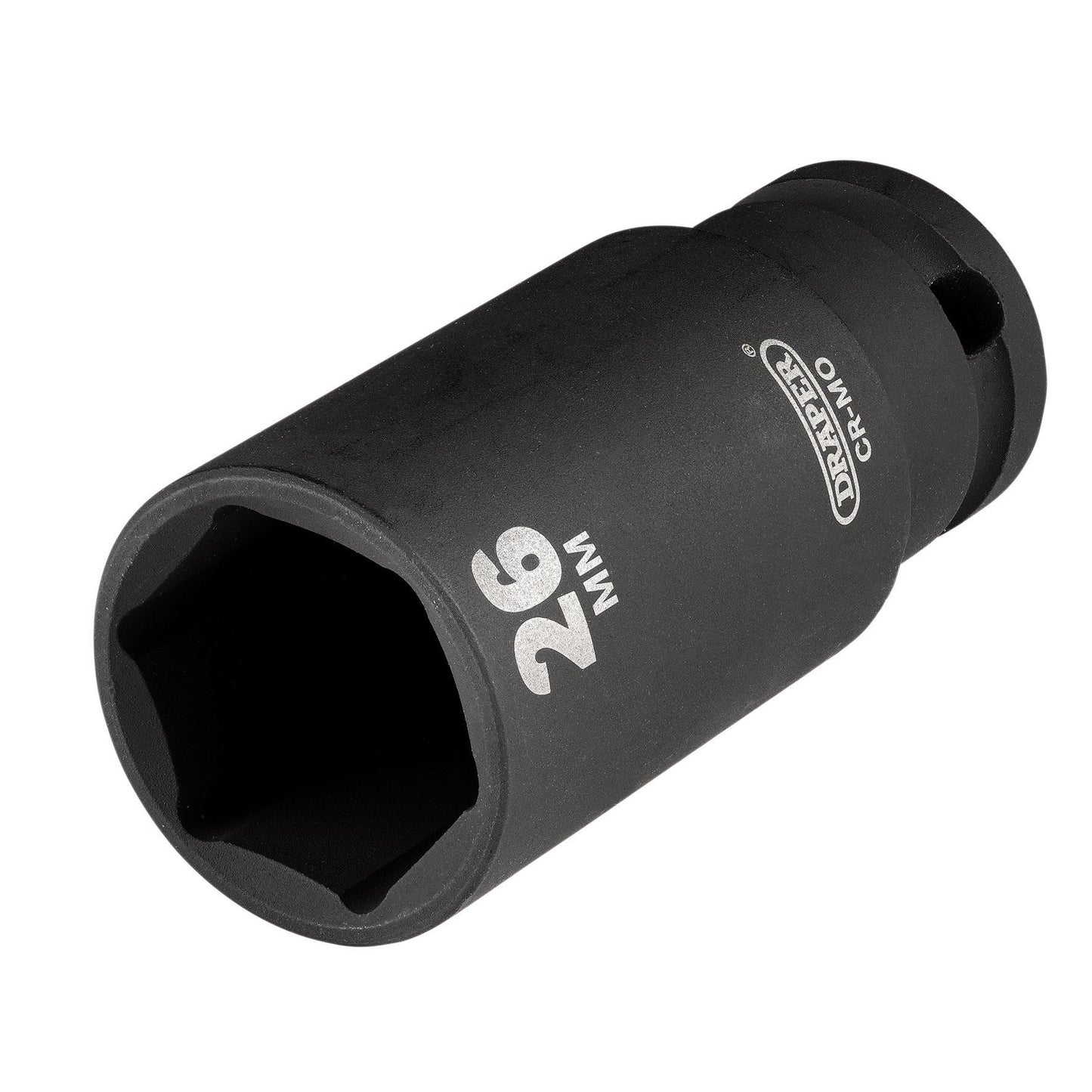 Draper HI-TORQ Metric Deep Impact Socket, 3/8" Sq. Dr., 26mm