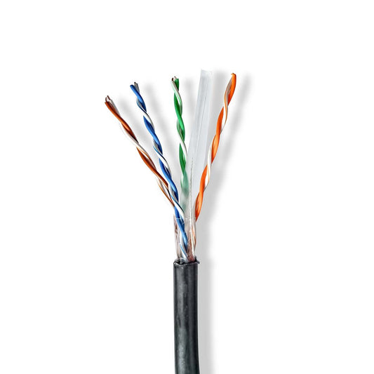 Nedis Network Cable Roll CAT6 Solid U/UTP CCA 305m Outdoor Round PE Gift Box