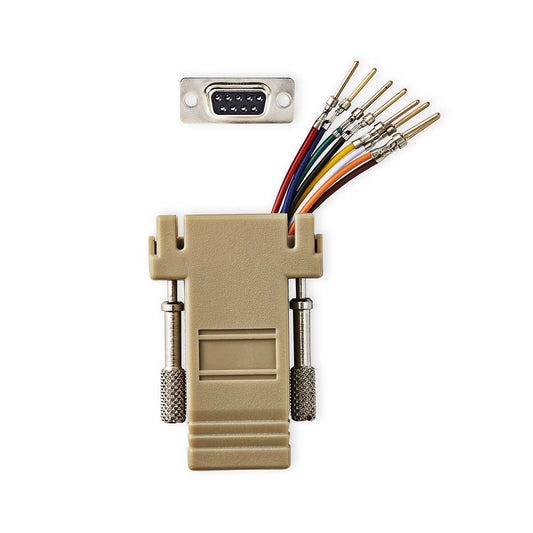 Nedis Serial Adapter Adapter D-SUB 9-Pin Male RJ45 Female Nickel Plated Box