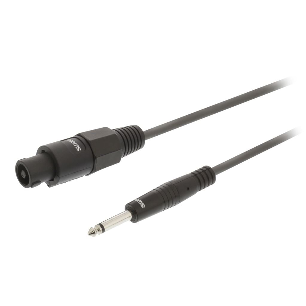 Sweex Speaker Cable Speaker 2-Pin Female to 6.35mm Male 5m Dark Grey