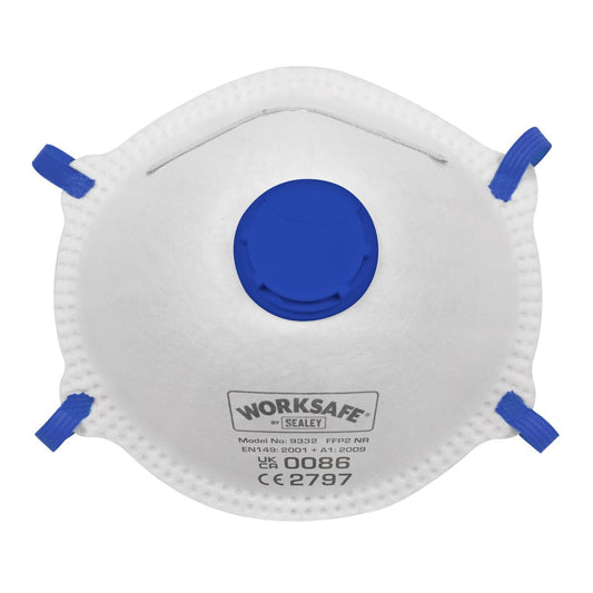 Sealey Cup Mask Valved FFP2 - Pack of 3 9332/3