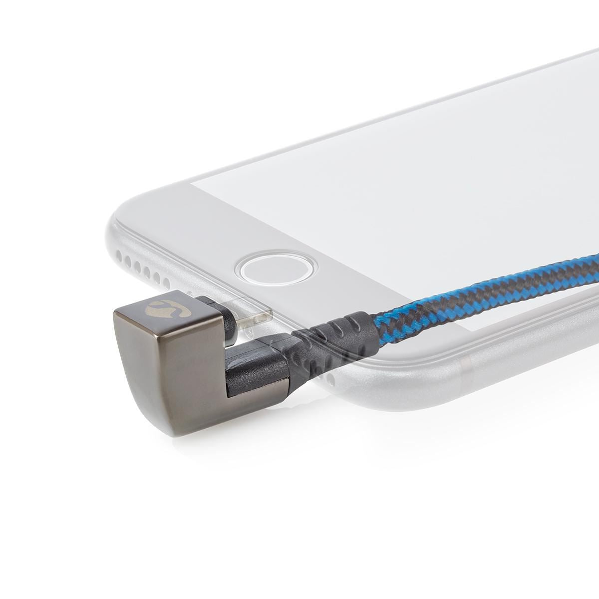 Nedis Gaming USB-A 2.0 to Apple Lightning 8-Pin 480Mbps 12W Blue & Black 1m - GCTB39300AL10
