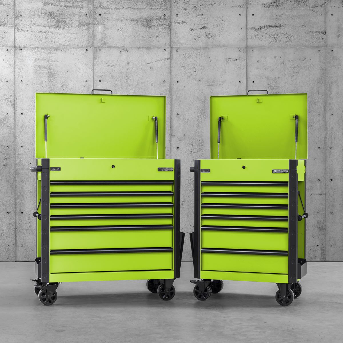 Sealey Superline Pro Tool Trolley 6 Drawer - Green AP266HV