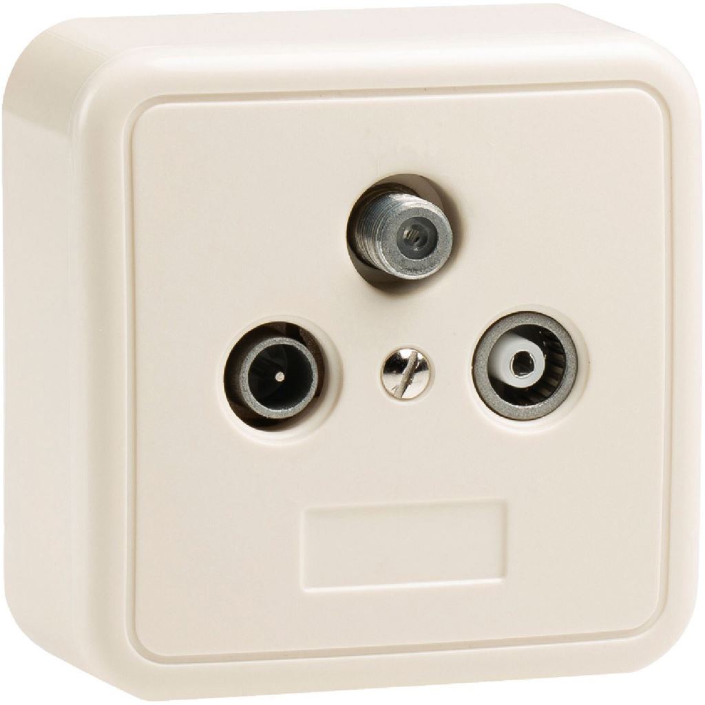 Konig End type wallbox TV/FM/SAT - SWBX100WT