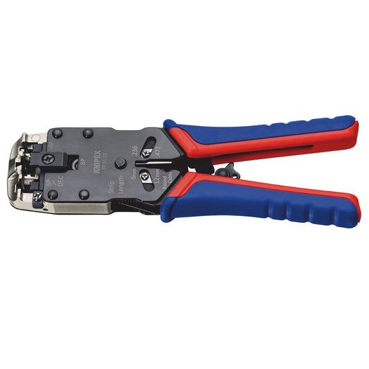 KNIPEX 97 51 12 SB Crimping Pliers for Western plugs, 200mm