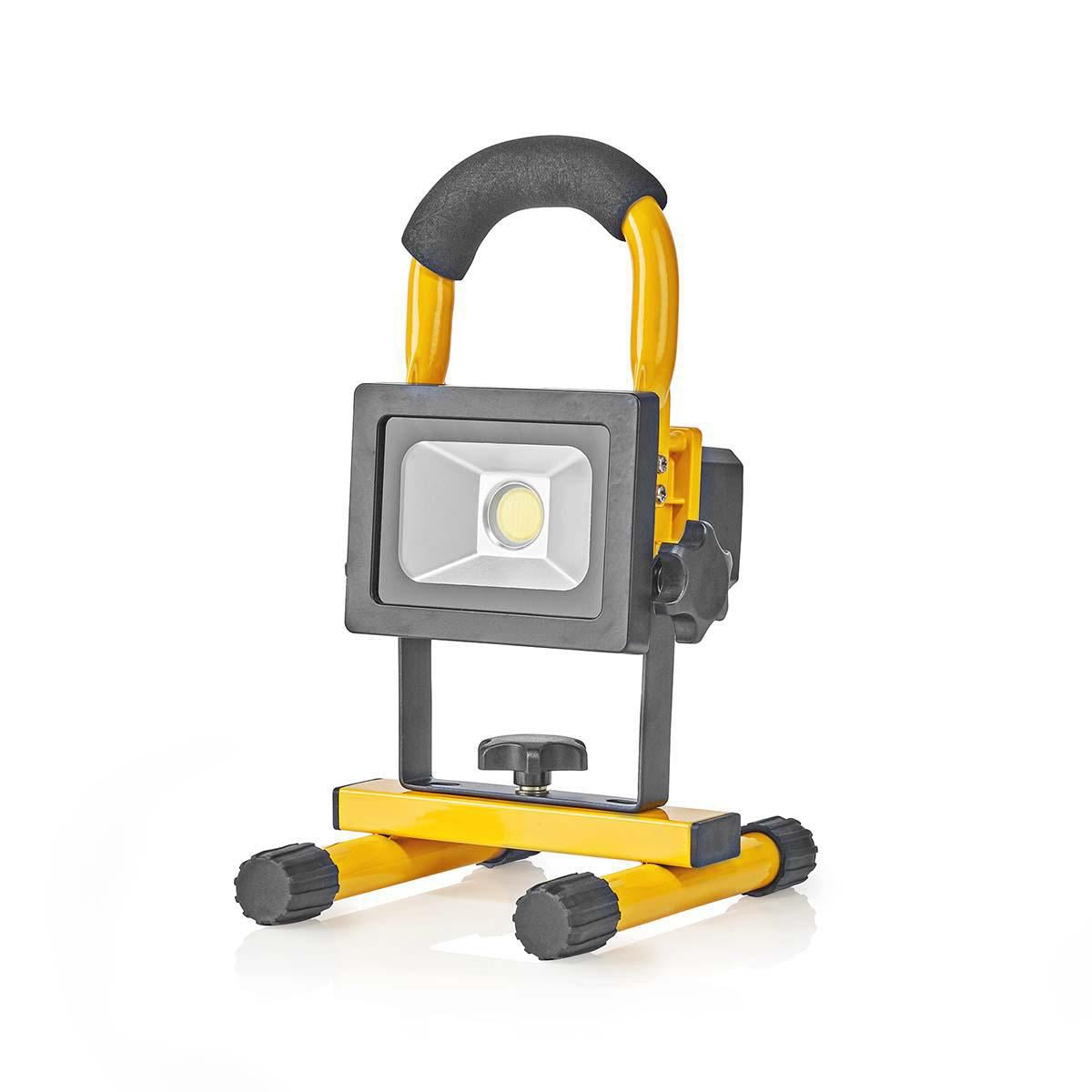 Nedis Mobile LED Floodlight 10W 700 lm Black/Yellow Worklight