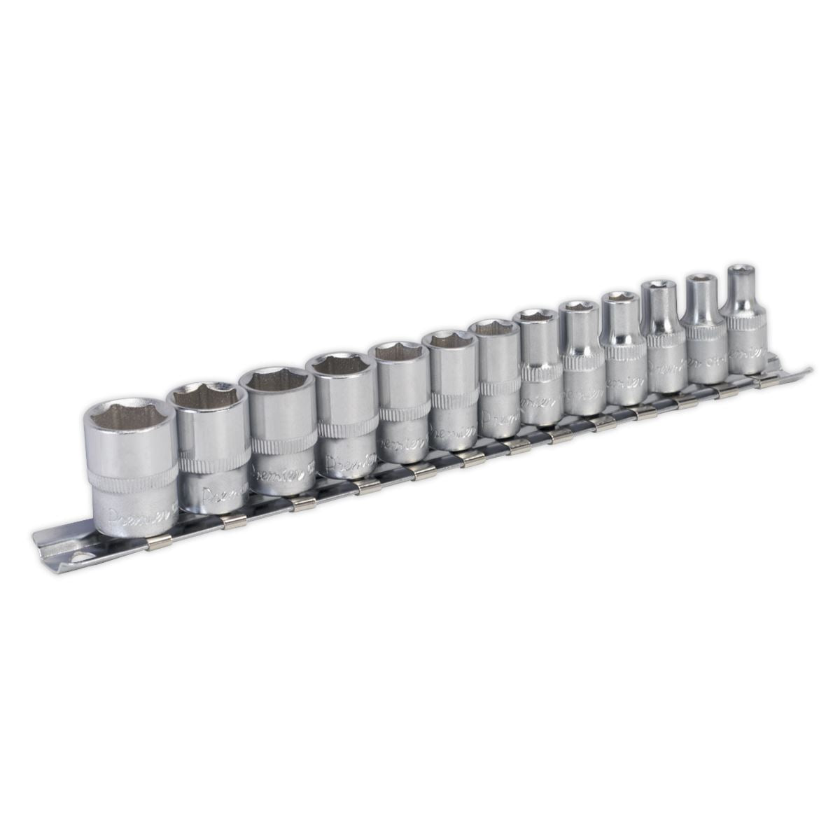 Sealey Socket Set 13pc 1/4"Sq Drive 6pt WallDrive - Metric AK2705