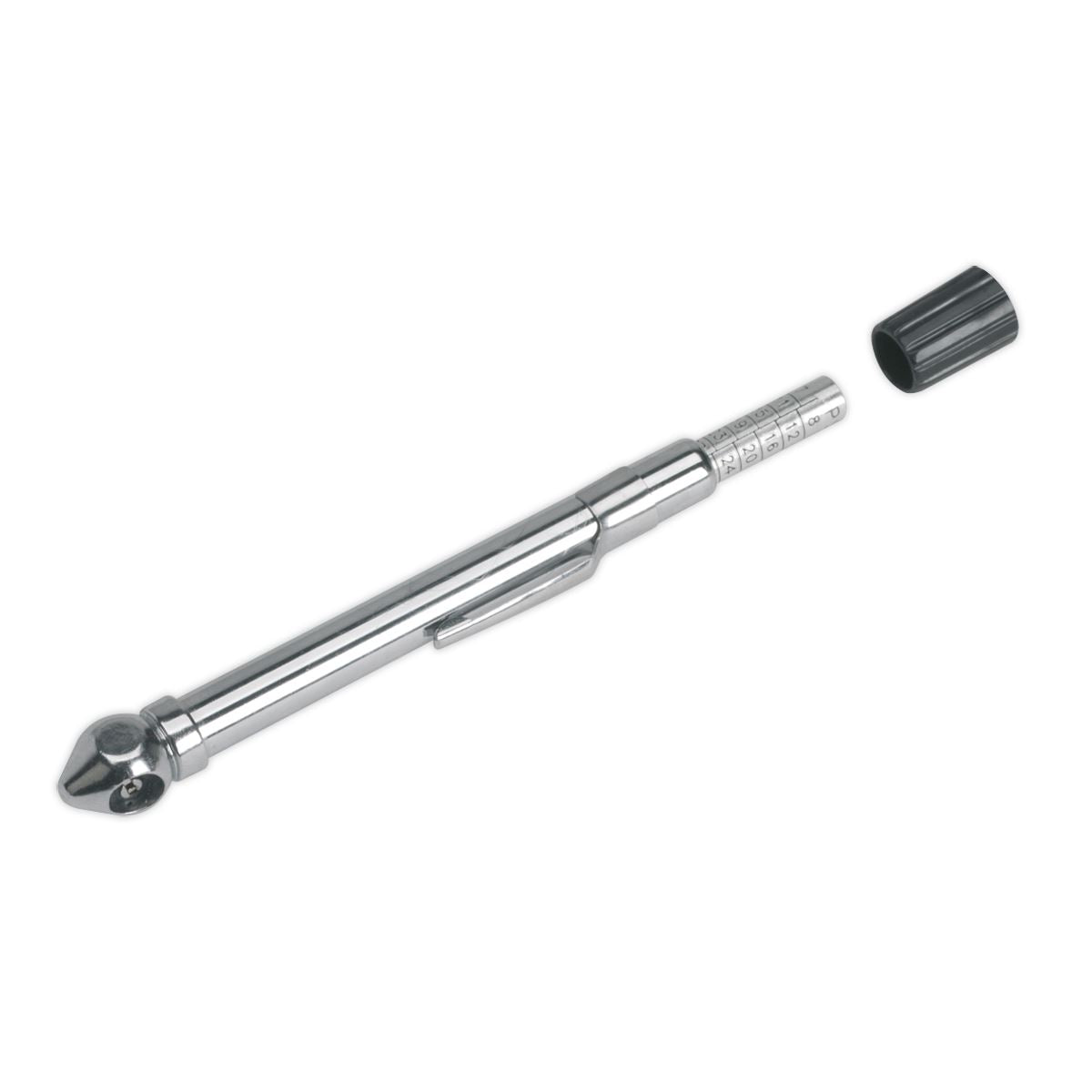 Sealey Tyre Pressure Gauge with Pocket-Clip 6-50psi TSTPG9
