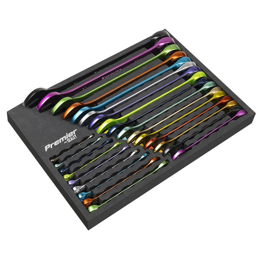 Sealey Premier Multi-Coloured Combination Spanner Set 25pc AK63268