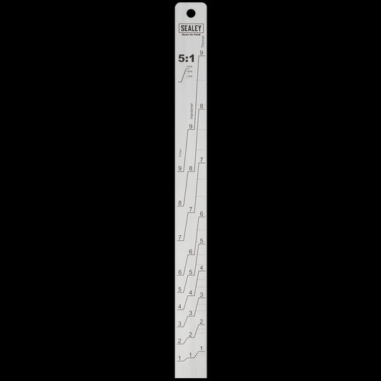 Sealey Aluminium Paint Measuring Stick 5:1/5:3 PA08