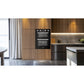 Baridi 72cm Built-Under Double Oven, 74L Capacity, Energy Rating A - Black DH278