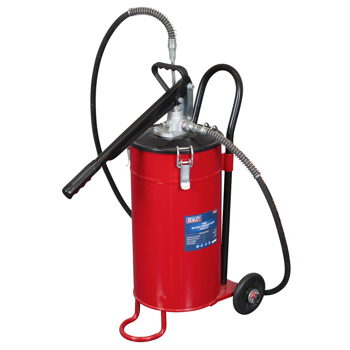 Sealey Bucket Grease Pump Trolley 15kg AK451X