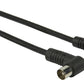 Glaxio Coax antenna cable coax male angled - coax female angled 3m black