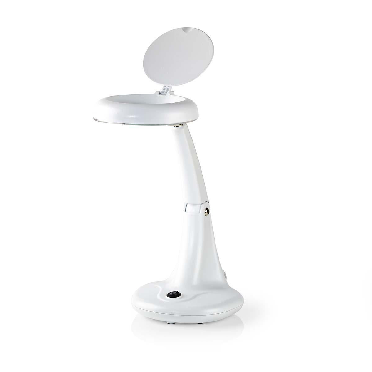 Nedis Magnifier Table Lamp 12W 6400K White MAGL12WWT