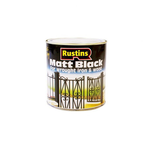 Rustins Black Matt 500ml (Blam500)