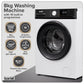 Baridi 8kg Washing Machine, Front Loading, 1400rpm Energy Rating A � White DH262