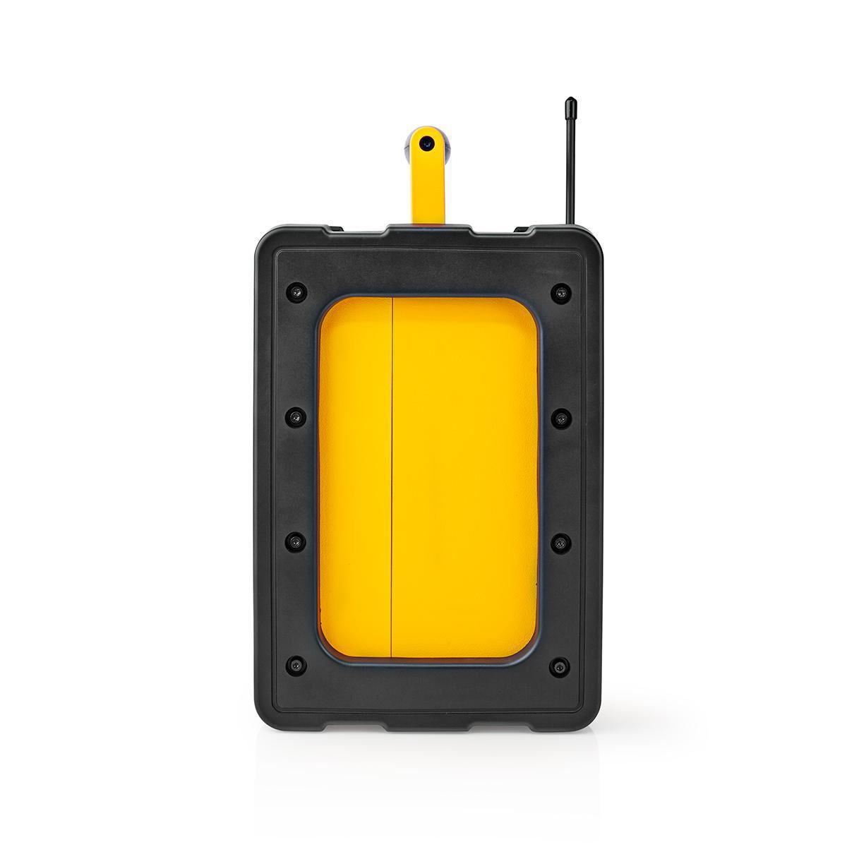 Nedis Jobsite FM Radio 15W Bluetooth® IPX5 Carrying Handle Yellow/Black - RDFM3100YW