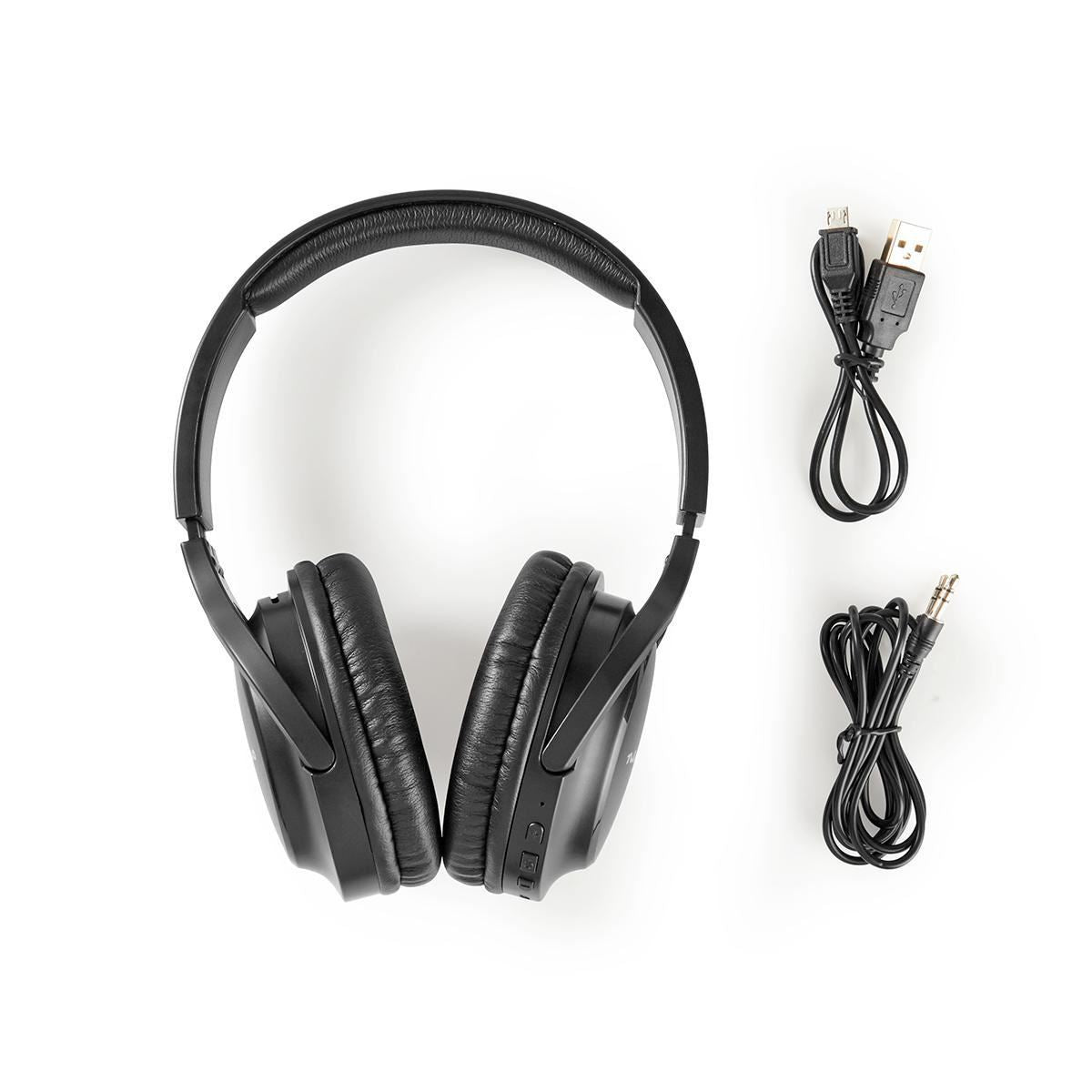 Nedis Wireless Headphones Bluetooth® Over-ear Black - HPBT1201BK