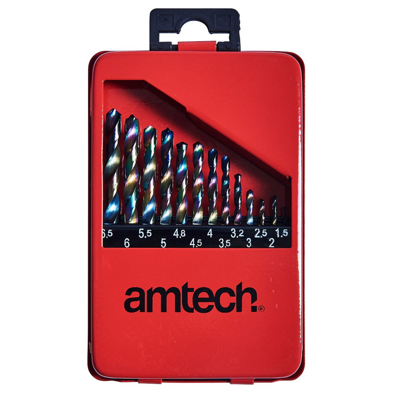 Amtech 13pc High Speed Steel Titanium Drill Bit Set LL - F1122