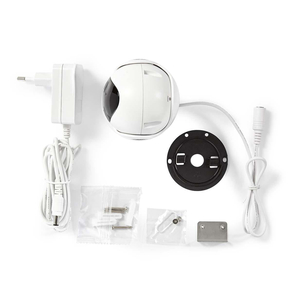 Nedis WiFi Smart IP Camera Pan/Tilt Full HD 1080p Outdoor Waterproof WIFICO20CWT