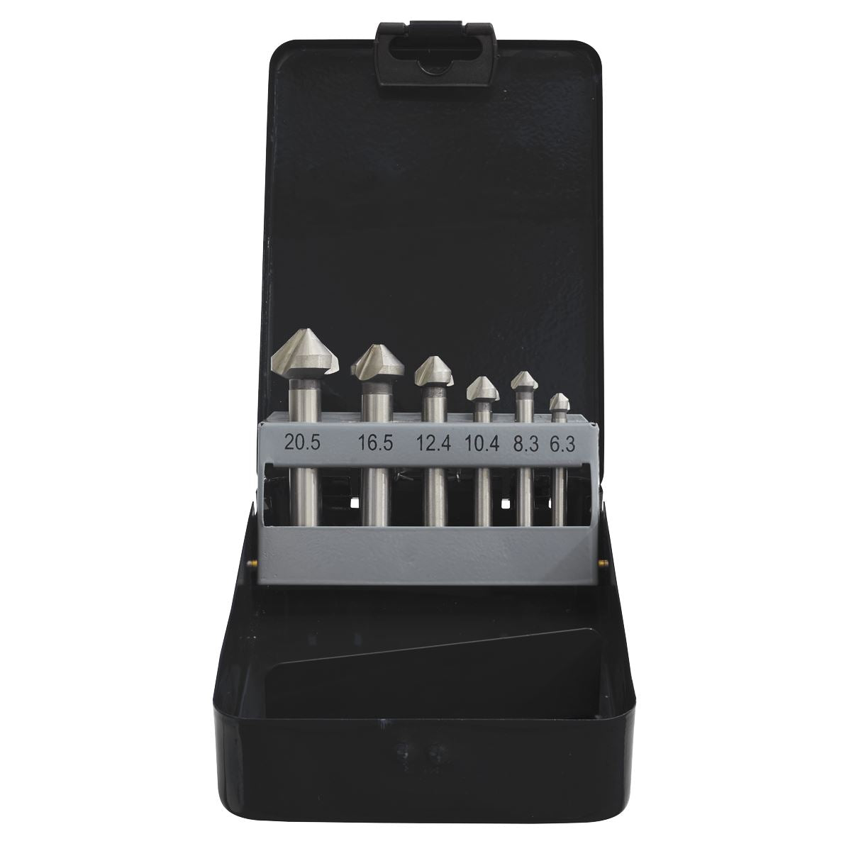 Sealey Countersink Bit Set 6pc - 3 x V Flutes CSSET6V