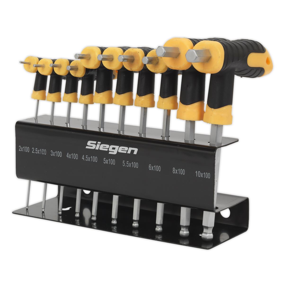 Sealey Ball-End Hex Key Set 10pc T-Handle Metric S01150