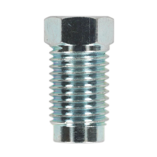 Sealey Brake Pipe Nut 7/16"UNFx20tpi Male 1/4" Pipe SAE Pk of 10 BN71620