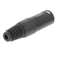 Sweex Connector XLR 3-Pin Male Nickel-Plated Black SWOP15900B Connector/Plug - COTP15900BK