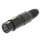 Sweex Connector XLR 3-Pin Female Nickel-Plated Black SWOP15902B - COTP15902BK