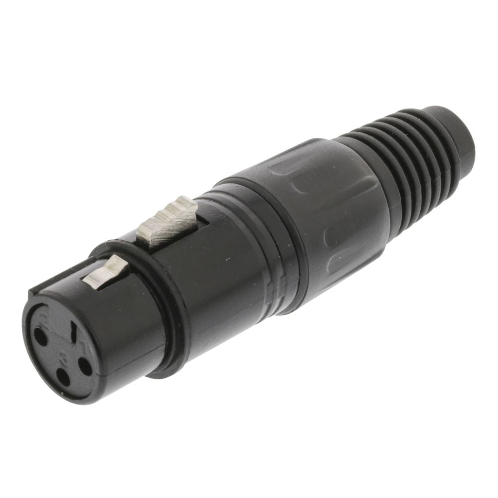 Sweex Connector XLR 3-Pin Female Nickel-Plated Black SWOP15902B - COTP15902BK