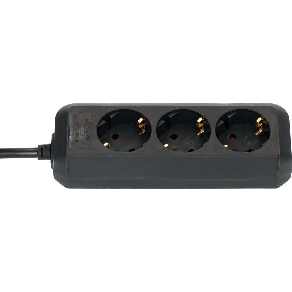Brennenstuhl Eco-Line 3-way power strip (distribution box & 1.5m cable)