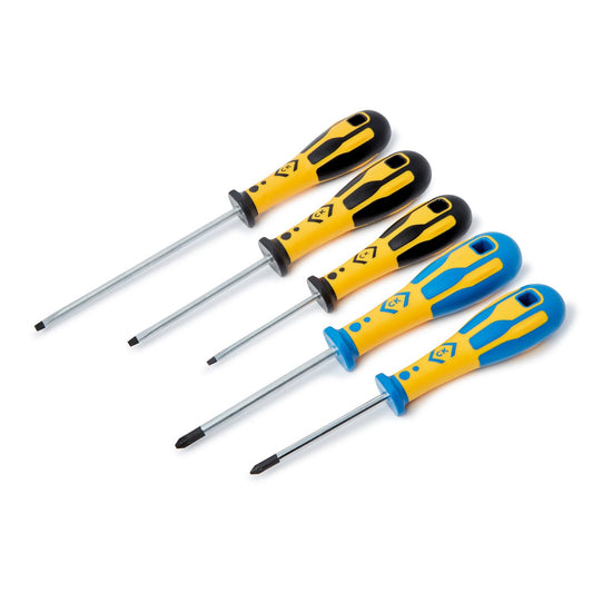 CK Tools Dextro Screwdriver Slotted & PZD Set Of 5 T49153