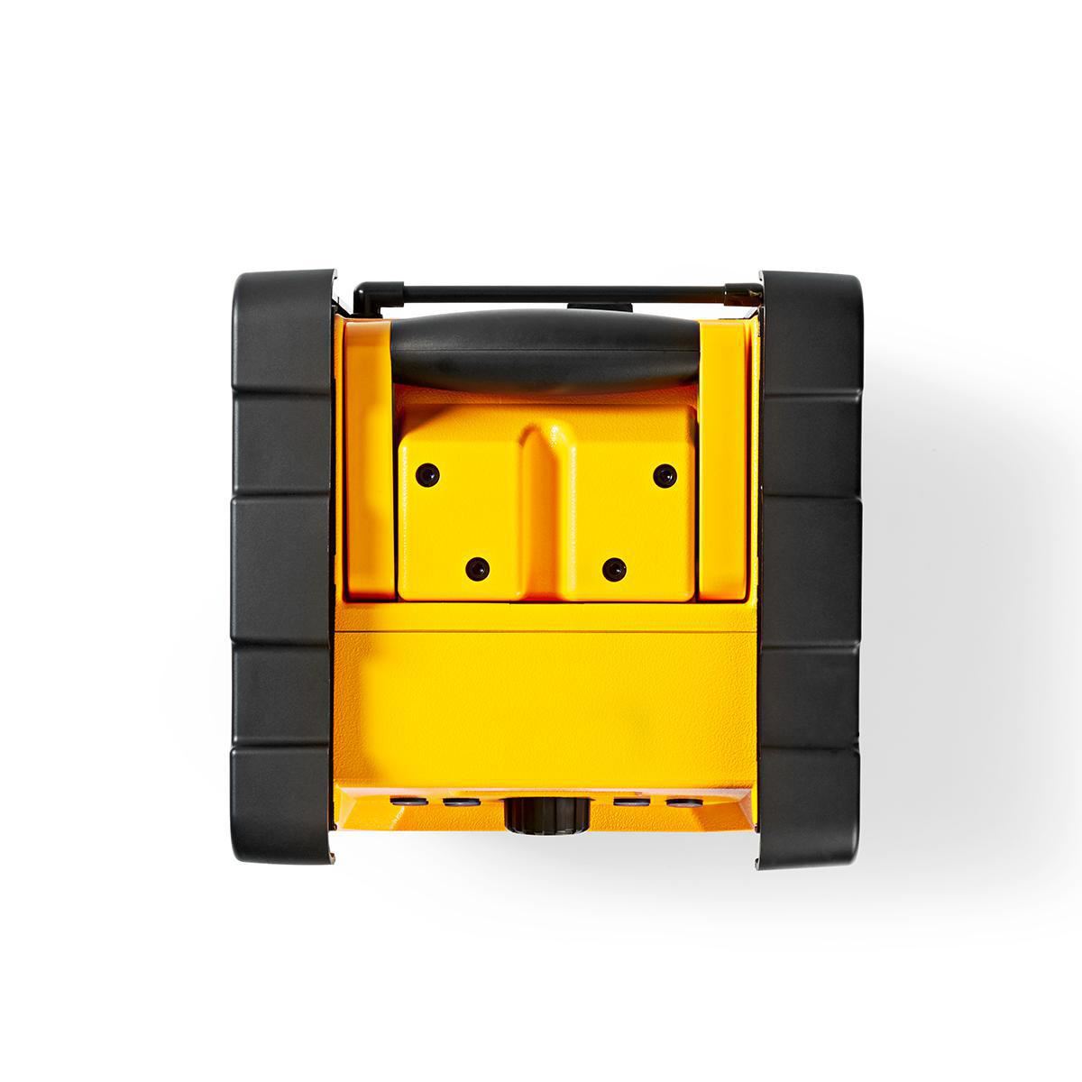 Nedis Jobsite FM Radio 15W Bluetooth® IPX5 Carrying Handle Yellow/Black - RDFM3100YW