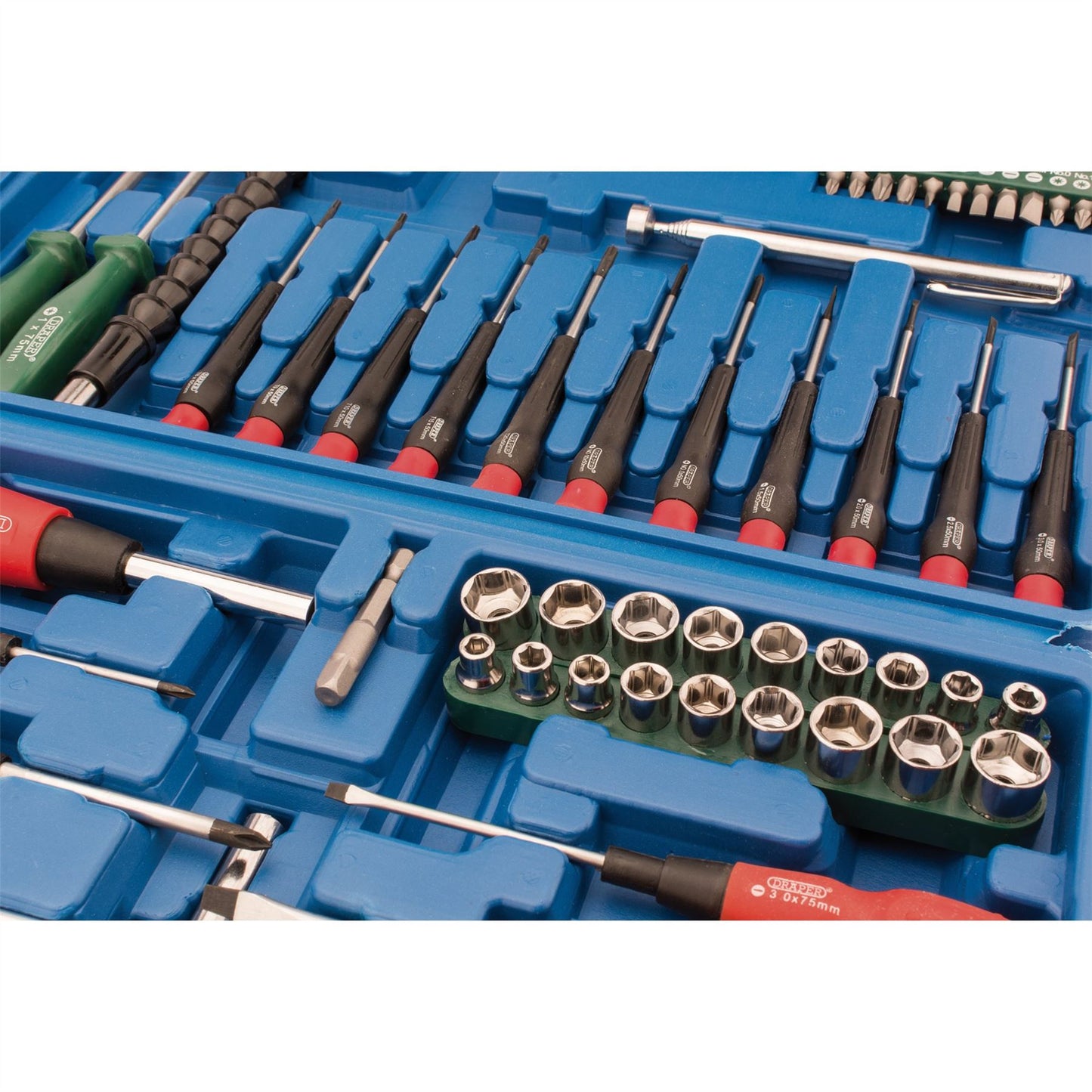 Draper Screwdriver Set 70 Piece Socket Bit Tool Kit Set Precision Mechanics SS70 - 40850