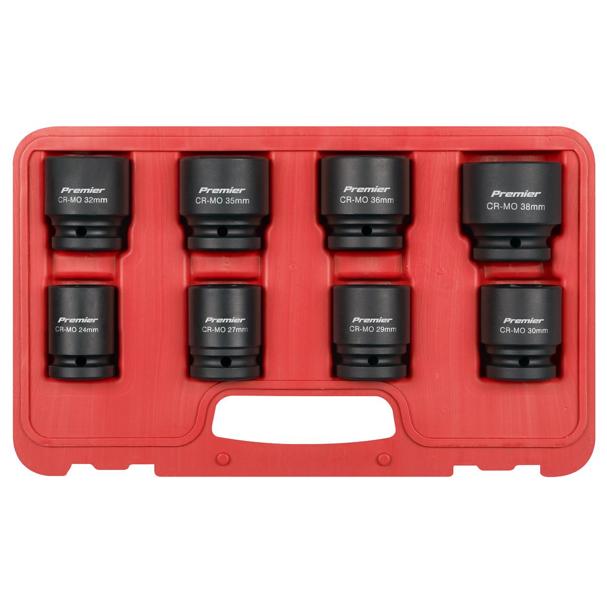 Sealey Premier Impact Socket Set 3/4"Sq Drive 8pc AK886