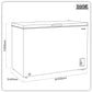 Baridi Freestanding Chest Freezer 299L Capacity - White DH260