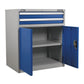 Sealey Industrial Cabinet 2 Drawer & 1 Shelf Double Locker API8810