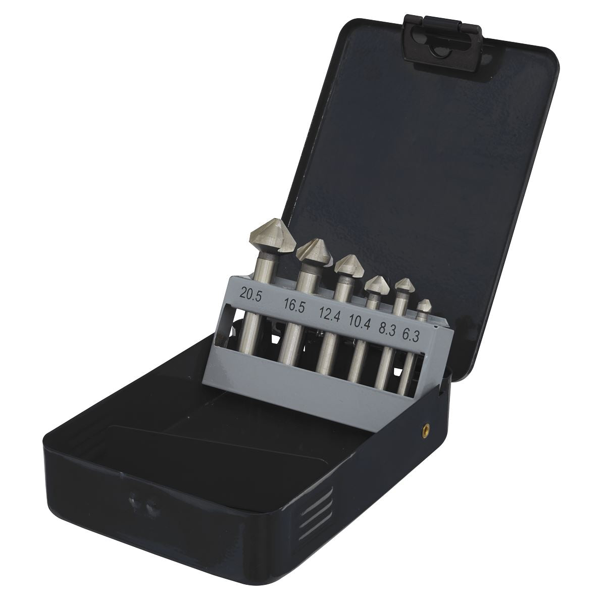 Sealey Countersink Bit Set 6pc - 3 x V Flutes CSSET6V
