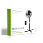 Nedis Stand Fan 40cm 3-Speed Oscillation 40W Adjustable height Shut-off Timer - FNST15CBK40