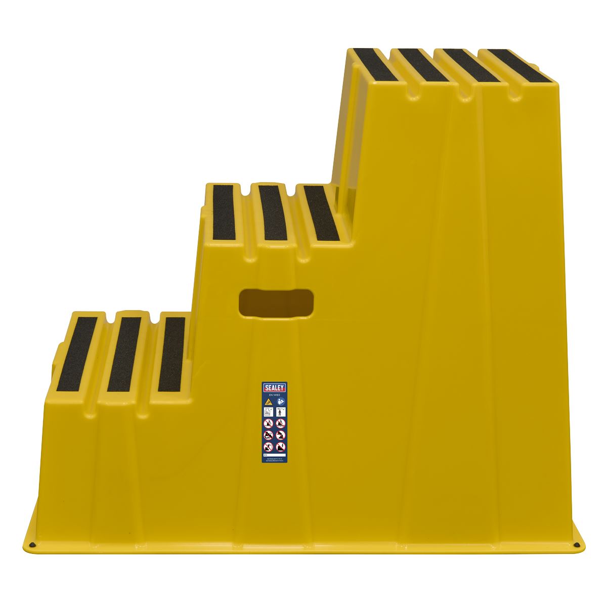 Sealey Heavy-Duty 3-Step Safety Steps with Anti-Slip Treads 150kg Capacity