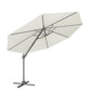 Dellonda Cantilever Parasol with 360� Rotation, Tilt & Cover 3m - Cream DG268