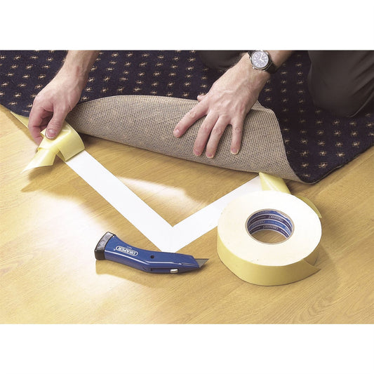 Draper Expert 50M x 50mm Heavy Duty Double Sided Tape TP-D/SPRO