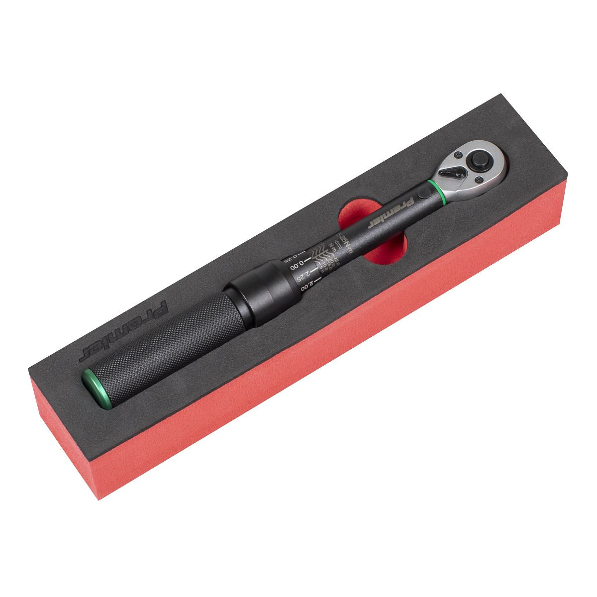Sealey Premier Torque Wrench Micrometer Style 1/4"Sq Drive Calibrated 5-25Nm