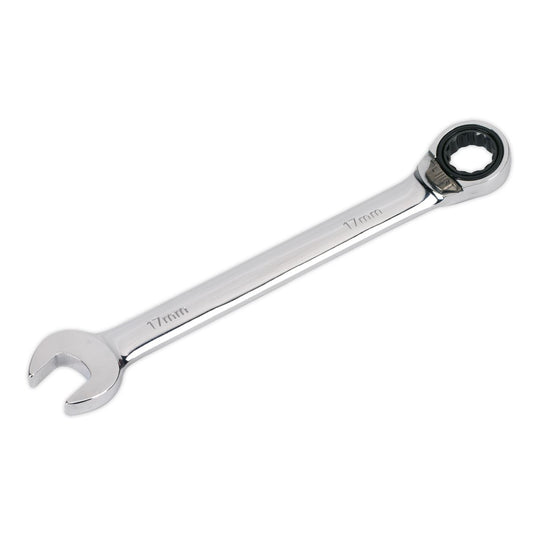 Sealey Reversible Ratchet Combination Spanner 17mm RRCW17