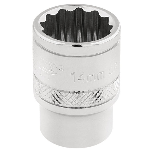 Draper 3/8" Sq. Dr. Hi-Torq 12 Point Socket (14mm) - 32777
