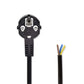Nedis Power Cable Schuko Plug Angled to Open Cable End 2m Black PCGP10700BK20